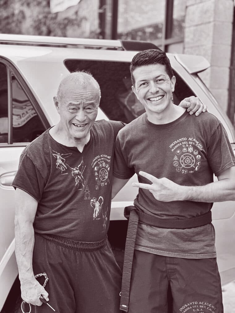 Valerio Visco con Dan Inosanto